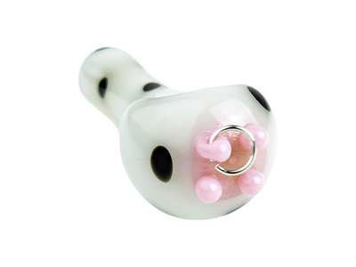 4" Pierced Udder Cow Hand Pipe - photo 4
