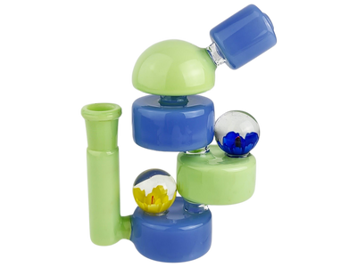 5.5" Two-Tone Stacked Puck Flower Implosion Rig (one off) - photo 2