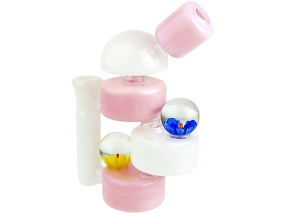 5.5" Two-Tone Stacked Puck Flower Implosion Rig (one off) - photo 3