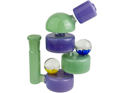 5.5" Two-Tone Stacked Puck Flower Implosion Rig (one off) - photo 4