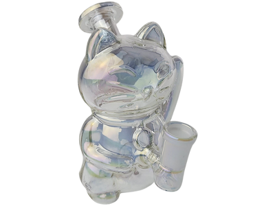 5.5" Iridescent Sculpted Fortune Cat Rig