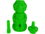 8″ Silicone Honey Bear Skeleton Bong (One Off)