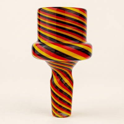 2.5″ 14mm Color Spiral Maria Flower Bowl, light background