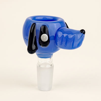 3" 14mm Cartoon Dog Face Flower Bowl, light background