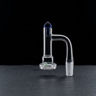 3.5″ 14 M 90° MINI HOLLOW FOOT TOWER BOX SET on dark slate surface - Oil Slick Pad