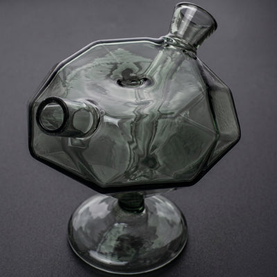 3.5" Color Diamond Footed Joint Bubbler