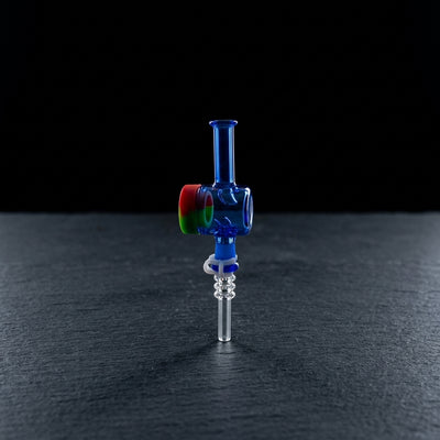 3.5" Color Reclaim Nectar Straw on dark slate surface - Oil Slick Pad