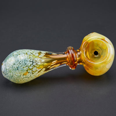 3.5" Fume Frit Maria Neck Flower Hand Pipe