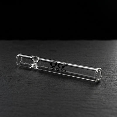 3.5" OG Chillum - 1 on dark slate surface - Oil Slick Pad