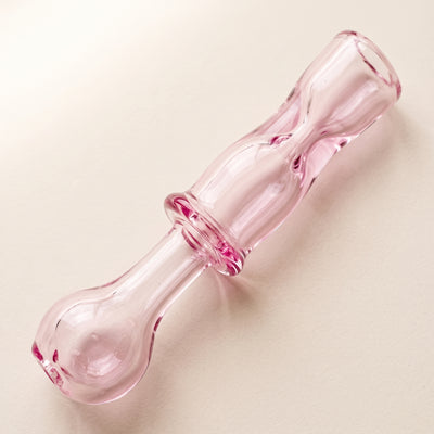 3.5" Pink/Purple Chillum, light background