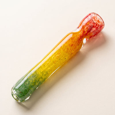 3.5" Rasta Frit Chillum, light background