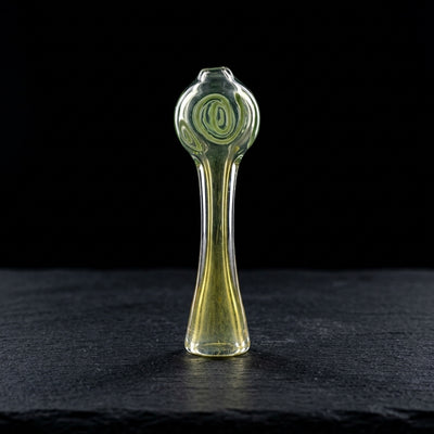 3″ Bulb Mouth Fume Cannon Chillum on dark slate surface - Oil Slick Pad