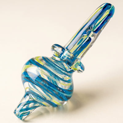 3" Color Fume Swirl Carb Cap, light background