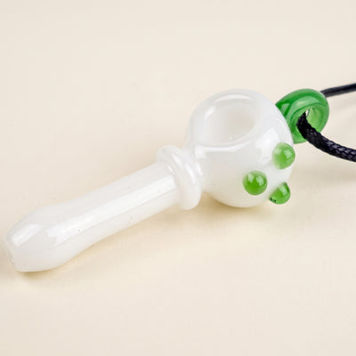 3" Glass Hand Pipe Pendant, light background