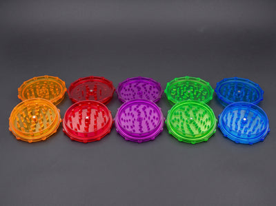 3" Plastic Grinder in Orange, Red, Purple, Green and Blue