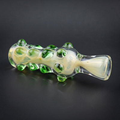 3″ Thick Fume Green Dot Chillum
