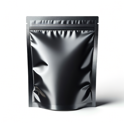 Black Mylar Bag with Clear Window