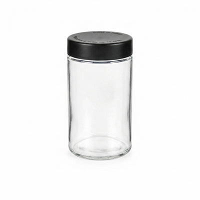 18oz Child-Resistant Glass Jars with Black Caps – 28 Grams (1 Ounce) Capacity, Airtight and Durable, 24-Pack – The Ultimate S