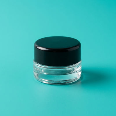 9ml Heavy Bottom Child Resistant Glass Jar with Lids