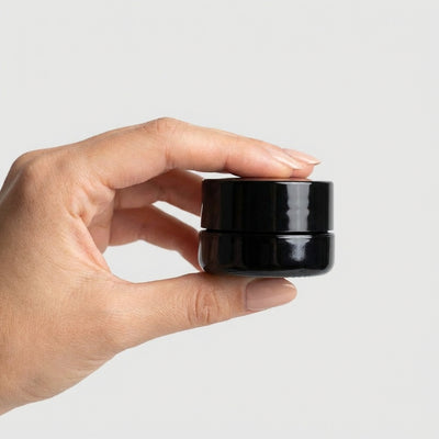 5ml UV Resistant Heavy Bottom Jar with Child Resistant Black Lids