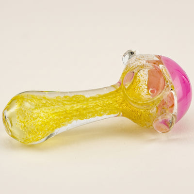 4.5" Color Face Fume Body Thick Hand Pipe, light background
