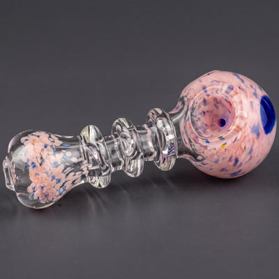 4.5" Frit & Clear Triple Maria Hand Pipe