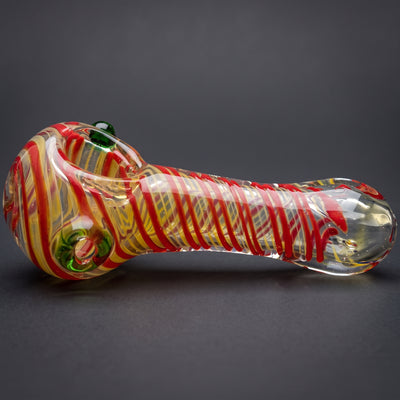 4.5" Fume Single Color Swirl w/ Color Accent Hand Pipe