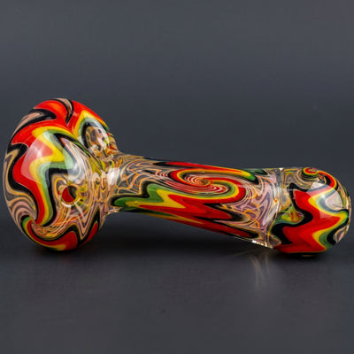 4.5" Rasta Wigwag w/ Fume Line Wiggy Between Hand Pipe
