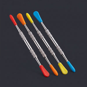 4.5″ Stainless Steel DAB Tool W/ Silicone Tips