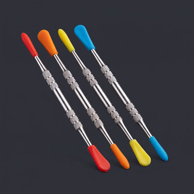 4.5″ Stainless Steel DAB Tool W/ Silicone Tips