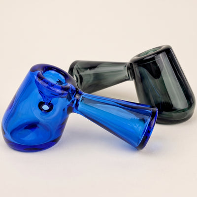 4.5" Thick Color Glass Hammer Hand Pipe, light background
