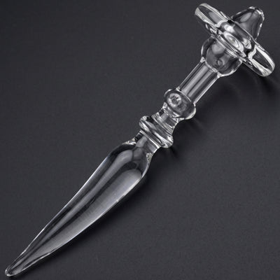 4.5" Thick Glass Sword Carb Cap & Dab Tool