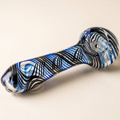 4.5" Two-Tone Over Clear Hand Pipe, light background