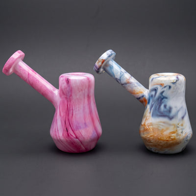 4.5″ Watercolor Dewar in Pink and Marble