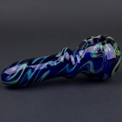 4" Cobalt Slime Fume Silly String Hand Pipe
