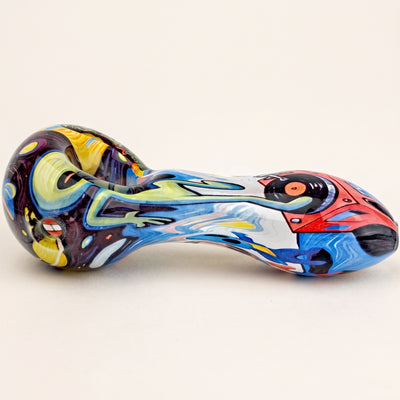 4″ Decal Wrap Hand Pipe, light background