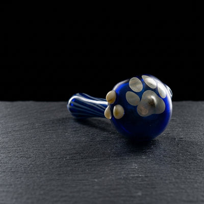 4" Element Dog Print Pipe - Made in USA on dark slate surface - Oil Slick Pad