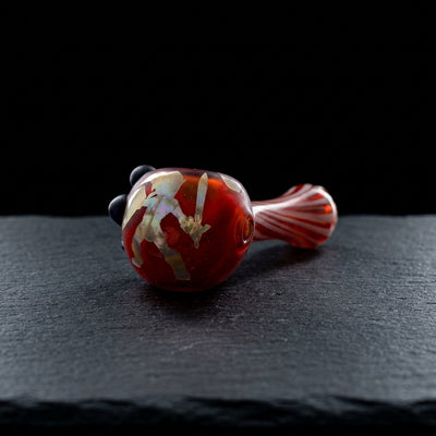 4" Element Zelda Hand Pipe - Made in USA on dark slate surface - Oil Slick Pad