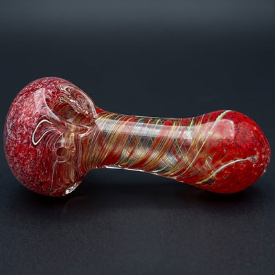 4" Fume Color Swirl Glass Hand Pipe