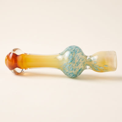 4" Fume Frit Ball Chillum, light background