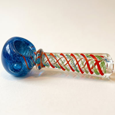 4" Fume Spiral Glass Hand Pipe, light background