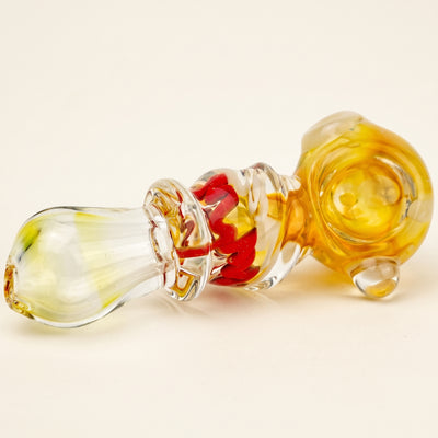 4" Fume w/ Color Accent Inside Out Body Twist Hand Pipe, light background