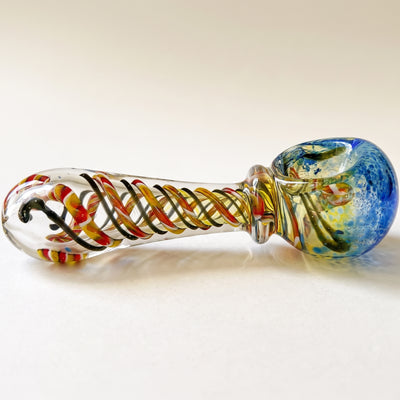 4" Glass Hand Pipe, light background