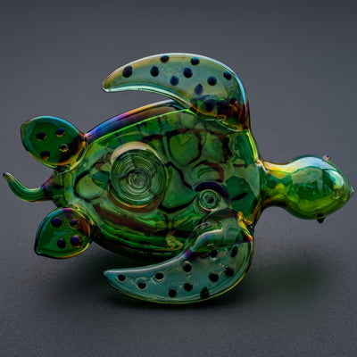 4" Iridescent Turtle Hand Pipe
