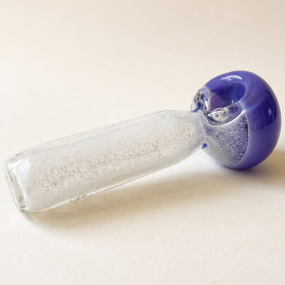 4" Multicolor Glass Hand Pipe, light background