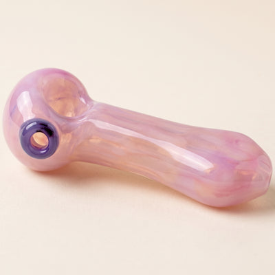 4" Opaque Pastel Two-Tone Accent Hand Pipe, light background