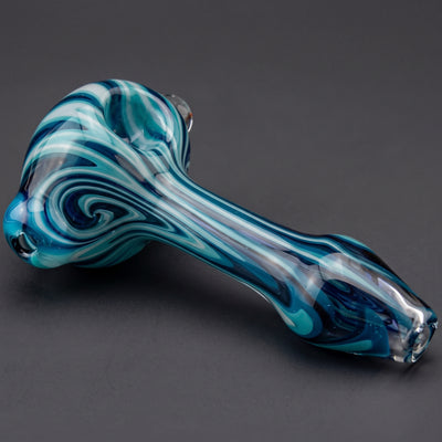 4" Peaselburg Color Worked Hand Pipe w/ Mille