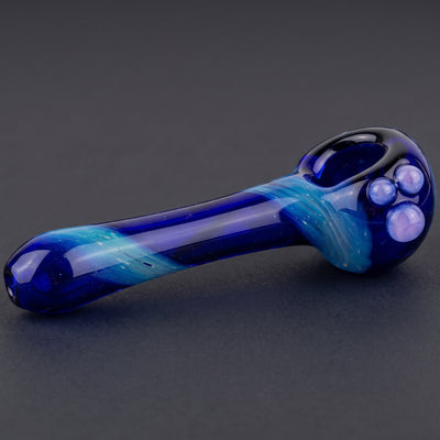 4" Phil Cobalt Fume Hand Pipe - Made in USA
