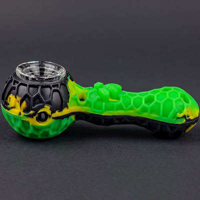 4″ Silicone Honeycomb Spoon w/ Poker