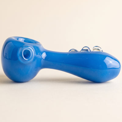 4" Triple-Dot Solid Color Hand Pipe, light background